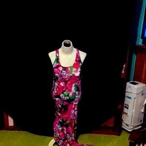 Never worn full length floral dress